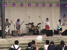 One of the rock bands from my school performing.
